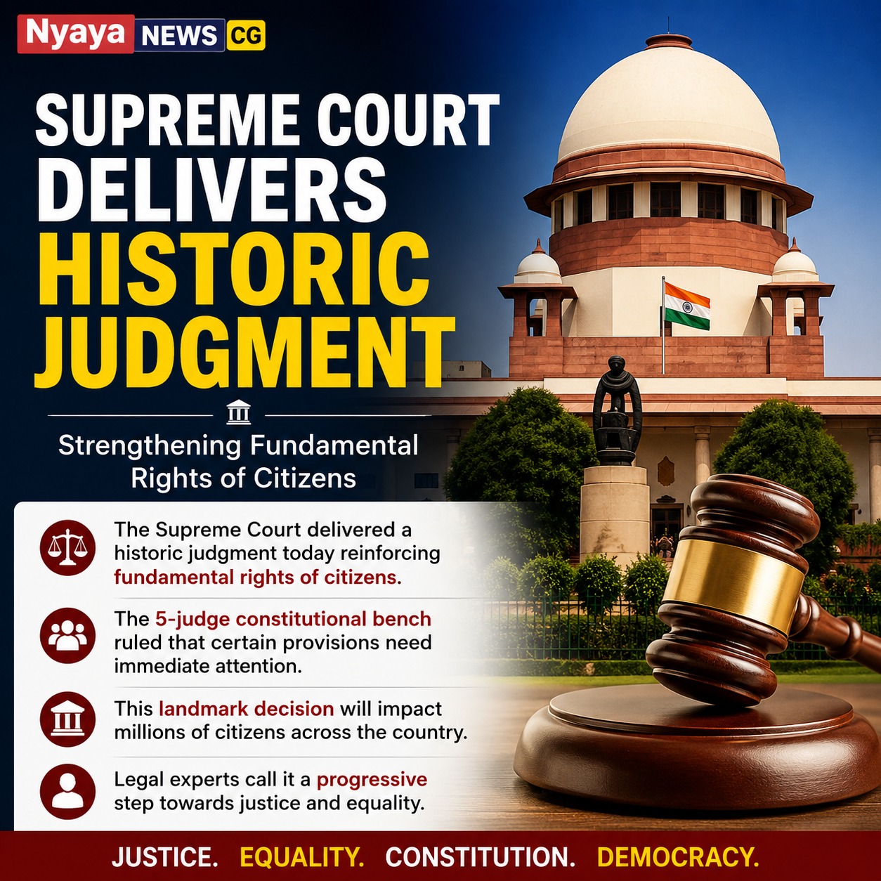Supreme Court Landmark Judgment on Fundamental Rights